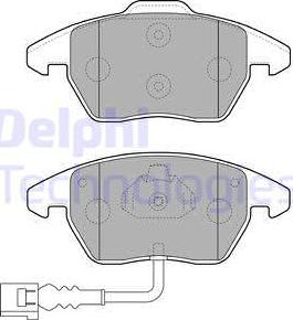 Delphi LP1837 - Kit pastiglie freno, Freno a disco autozon.pro