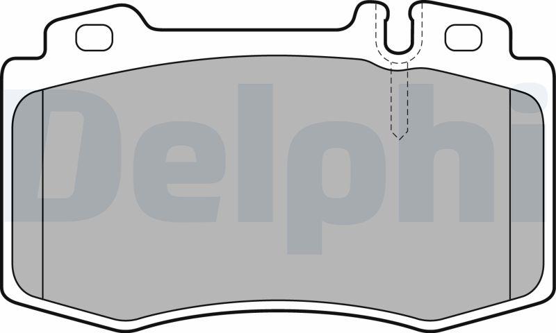 Delphi LP1828-17B1 - Kit pastiglie freno, Freno a disco autozon.pro