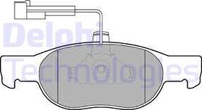 Delphi LP1397 - Kit pastiglie freno, Freno a disco autozon.pro