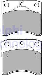 Delphi LP1206 - Kit pastiglie freno, Freno a disco autozon.pro