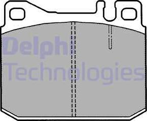 Delphi LP1208 - Kit pastiglie freno, Freno a disco autozon.pro