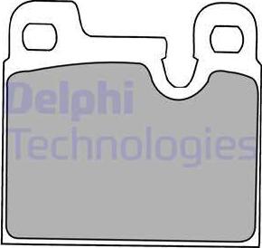 Delphi LP1230 - Kit pastiglie freno, Freno a disco autozon.pro