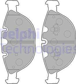 Delphi LP1798 - Kit pastiglie freno, Freno a disco autozon.pro