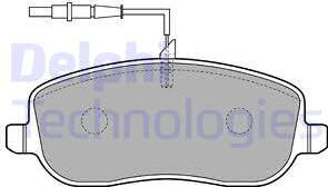 Delphi LP1792 - Kit pastiglie freno, Freno a disco autozon.pro