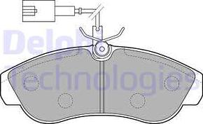 Delphi LP1749 - Kit pastiglie freno, Freno a disco autozon.pro