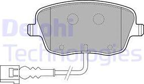 Delphi LP1754 - Kit pastiglie freno, Freno a disco autozon.pro