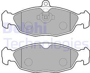 Delphi LP1755 - Kit pastiglie freno, Freno a disco autozon.pro