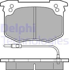 Delphi LP175 - Kit pastiglie freno, Freno a disco autozon.pro