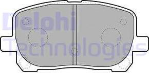 Delphi LP1711 - Kit pastiglie freno, Freno a disco autozon.pro