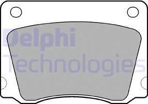 Delphi LP17-18B1 - Kit pastiglie freno, Freno a disco autozon.pro