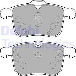 Delphi LP1783-18B1 - Kit pastiglie freno, Freno a disco autozon.pro