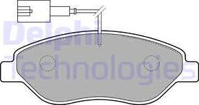 Delphi LP1720-18B1 - Kit pastiglie freno, Freno a disco autozon.pro