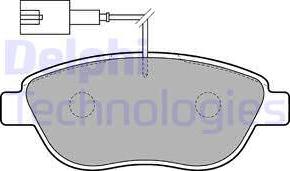 Delphi LP1721-18B1 - Kit pastiglie freno, Freno a disco autozon.pro