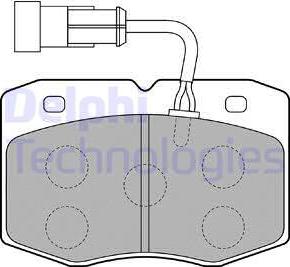 Delphi LP1776 - Kit pastiglie freno, Freno a disco autozon.pro