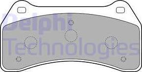 Delphi LP1770 - Kit pastiglie freno, Freno a disco autozon.pro