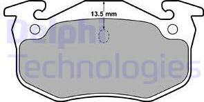 Delphi LP1778 - Kit pastiglie freno, Freno a disco autozon.pro