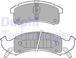 Delphi LP897 - Kit pastiglie freno, Freno a disco autozon.pro