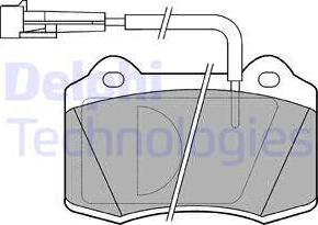 Delphi LP849 - Kit pastiglie freno, Freno a disco autozon.pro