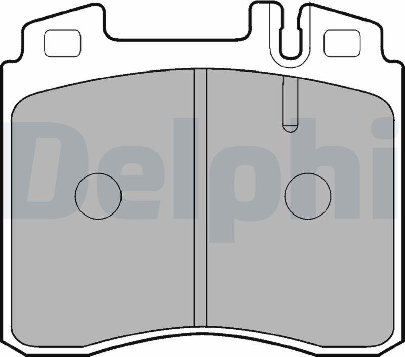 Delphi LP842-17B1 - Kit pastiglie freno, Freno a disco autozon.pro