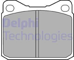 Delphi LP84 - Kit pastiglie freno, Freno a disco autozon.pro