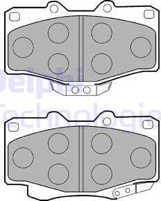 Delphi LP854 - Kit pastiglie freno, Freno a disco autozon.pro