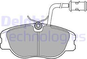 Delphi LP856 - Kit pastiglie freno, Freno a disco autozon.pro