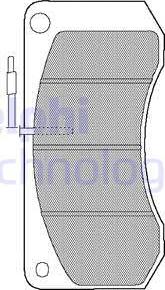 Delphi LP861 - Kit pastiglie freno, Freno a disco autozon.pro