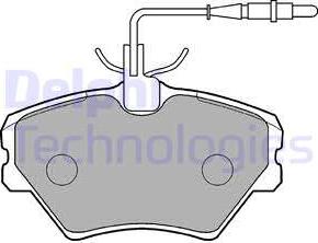 Delphi LP862 - Kit pastiglie freno, Freno a disco autozon.pro