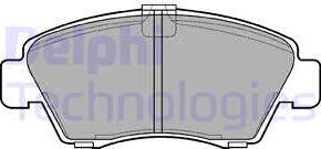 Delphi LP810 - Kit pastiglie freno, Freno a disco autozon.pro