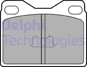 Delphi LP88 - Kit pastiglie freno, Freno a disco autozon.pro