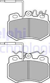 Delphi LP823 - Kit pastiglie freno, Freno a disco autozon.pro