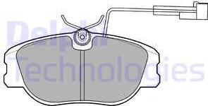 Delphi LP875 - Kit pastiglie freno, Freno a disco autozon.pro