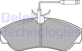 Delphi LP878 - Kit pastiglie freno, Freno a disco autozon.pro