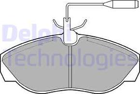 Delphi LP877 - Kit pastiglie freno, Freno a disco autozon.pro