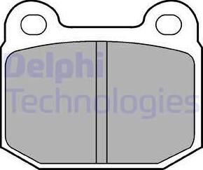 Delphi LP87 - Kit pastiglie freno, Freno a disco autozon.pro