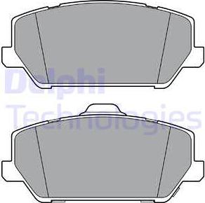 Delphi LP3400 - Kit pastiglie freno, Freno a disco autozon.pro