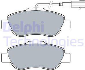 Delphi LP3412 - Kit pastiglie freno, Freno a disco autozon.pro