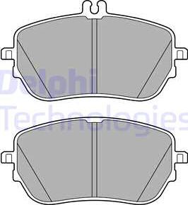 Delphi LP3485 - Kit pastiglie freno, Freno a disco autozon.pro