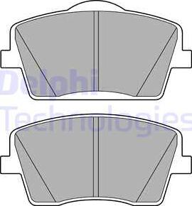 Delphi LP3435 - Kit pastiglie freno, Freno a disco autozon.pro