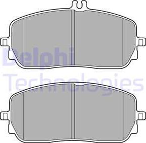 Delphi LP3437 - Kit pastiglie freno, Freno a disco autozon.pro