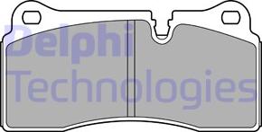 Delphi LP3595 - Kit pastiglie freno, Freno a disco autozon.pro