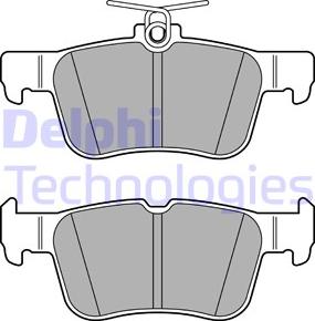 Delphi LP3590 - Kit pastiglie freno, Freno a disco autozon.pro