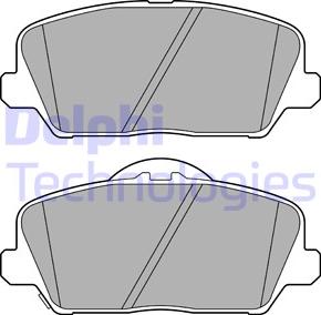 Delphi LP3591 - Kit pastiglie freno, Freno a disco autozon.pro