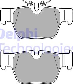 Delphi LP3598 - Kit pastiglie freno, Freno a disco autozon.pro