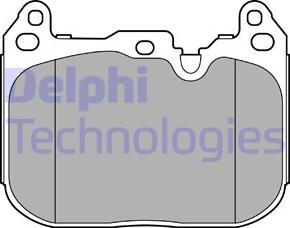 Delphi LP3597 - Kit pastiglie freno, Freno a disco autozon.pro