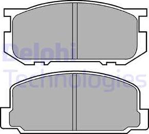 Delphi LP356 - Kit pastiglie freno, Freno a disco autozon.pro