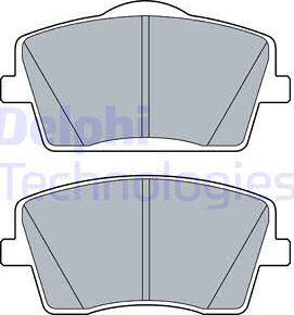 Delphi LP3515 - Kit pastiglie freno, Freno a disco autozon.pro