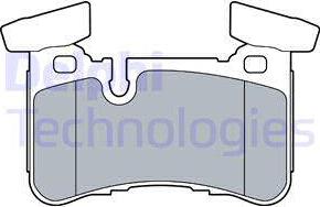 Delphi LP3516 - Kit pastiglie freno, Freno a disco autozon.pro