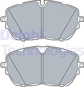 Delphi LP3518 - Kit pastiglie freno, Freno a disco autozon.pro