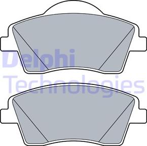 Delphi LP3528 - Kit pastiglie freno, Freno a disco autozon.pro